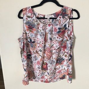 Floral shell blouse